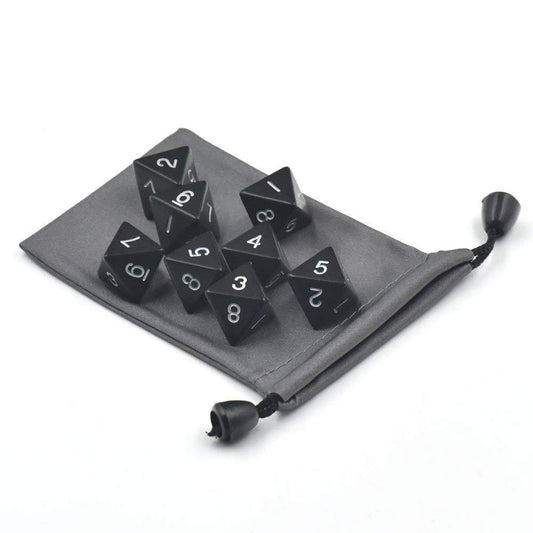 Digital Eight-sided Multi-sided Dice With Waterproof Bag